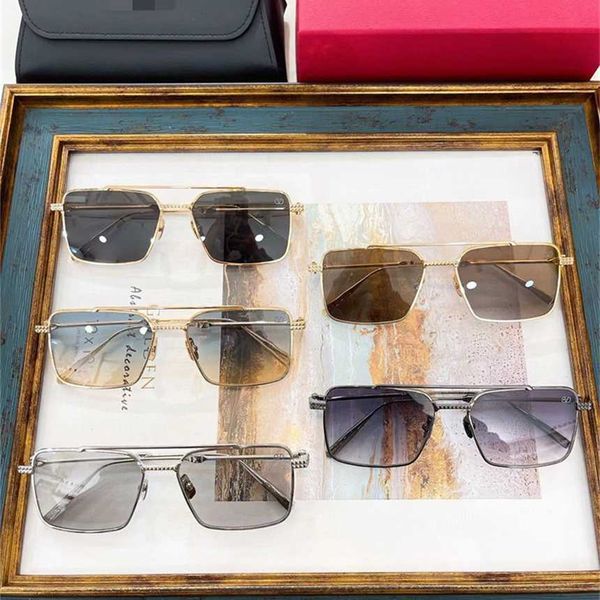 

2023 new sunglasses vls111d style ins net red same metal box sunglasses trend, White;black