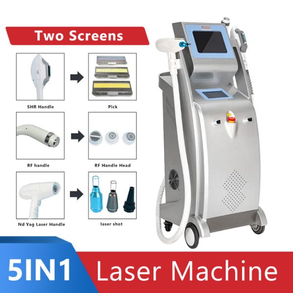 

elight(ipl+rf) skin rejuvenation multi-functional q-switched yag permanently tattoo pigmentation removal elight skin care treatment opt wrin