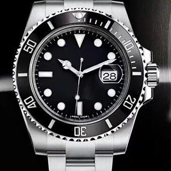 

2023 sapphire super n factory watch 2813 movement brand 40mm black ceramic bezel new 116610ln 116610lv swimming diving v3 mens watches glass, Slivery;brown