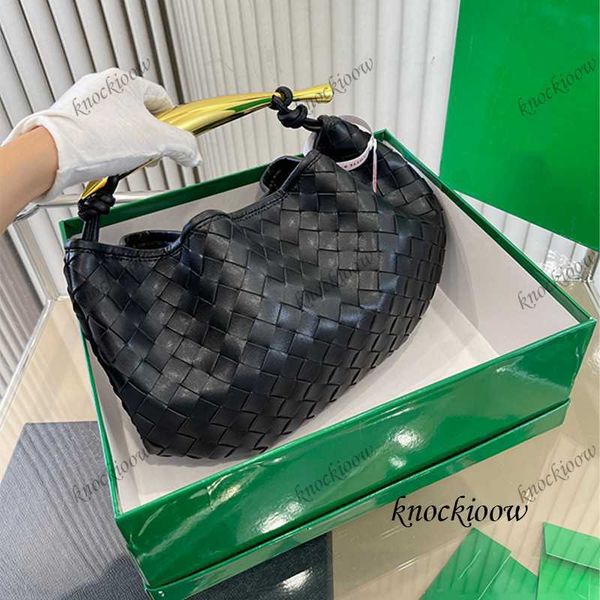 

underarm shoulder bag fashion woven leather handbag luxury designer moon shaped medium bag ladies makeup cross purse large capacity shoulder