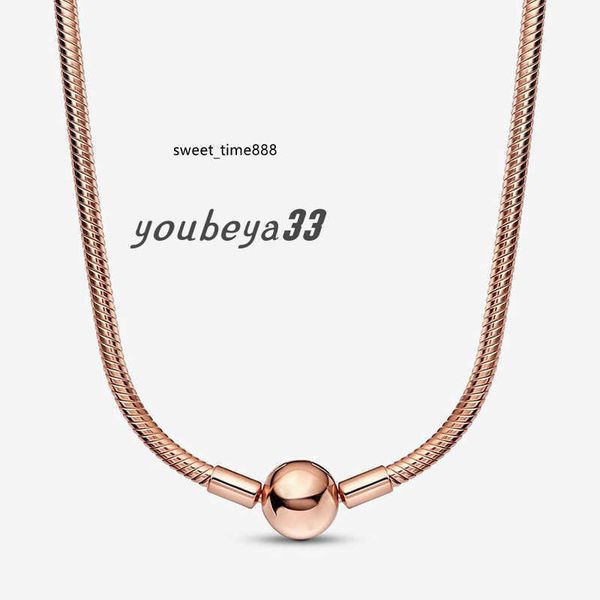 

real sterling silver snake chain necklace for pandora fashion party jewelry for women men girlfriend gift hip hop designer necklaces with or