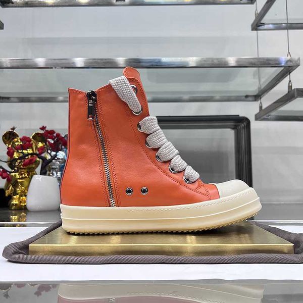

luxury 2023 rick designer ro boots shoes owens mens canvas low shoes sneakers fashion women black lace up martin with materials big