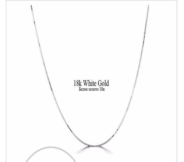 

fast genuine 18k white gold yellow gold women039s chain necklace3834551, Silver