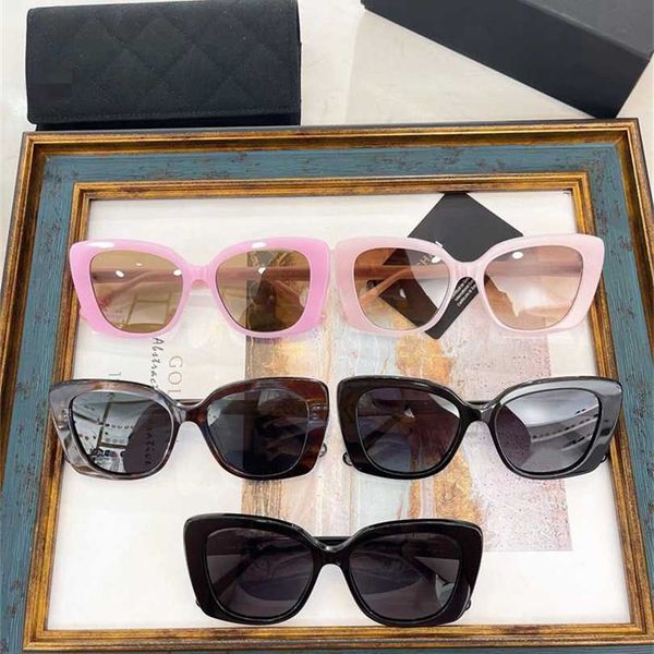 

2023 new xiaoxiang women's net red personalized fashion 5504 large frame thin face sunglasses, White;black