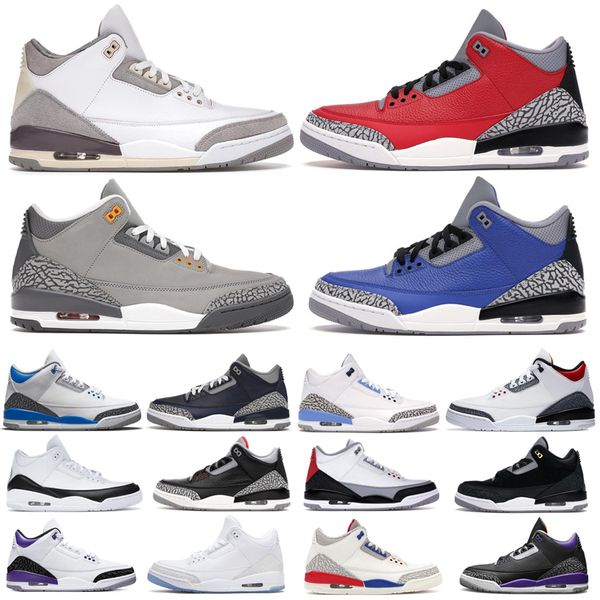 

basketball shoes 3 jumpman 3s dark iirs pine green seoul cool grey a ma maniere racer blue black court purple pure white cement fragment men