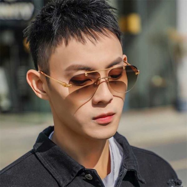 

2023 new same type toad men's sunglasses fashion trend driving business uv protection, White;black
