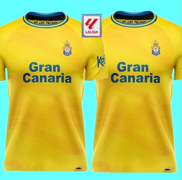 

ud las palmas mens soccer jerseys 2023 2024 jonathan viera 23 24 maillots de foot rober a. lemos araujo rodrygo ontiveros castro malaguista, Black;yellow