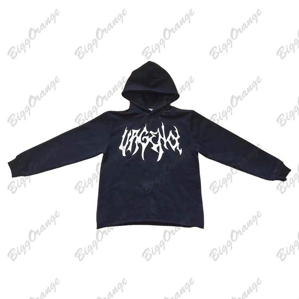 

mens hoodies sweatshirts sweatshirt vintage for men street y2k super loose printing american gothic fashion irregular pattern clothing 23071, Black