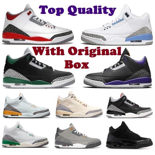 

jorden 3 jumpman 3s basketball shoes mens trainers outdoor sports sneakers fire red pine green racer blue cool grey unc court purple laser o
