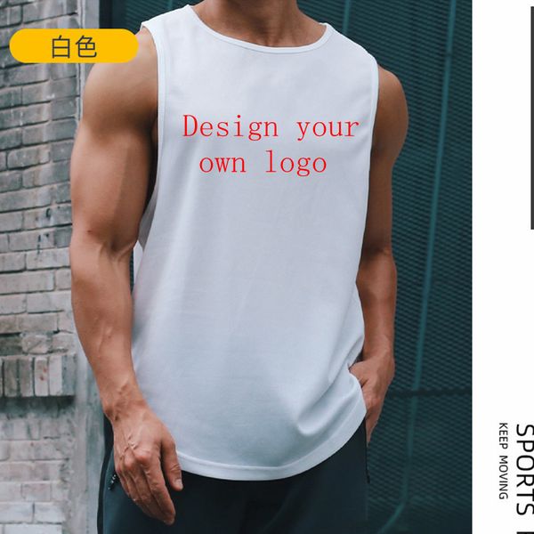 

men' tank custom mesh quick dry tank gym muscle tank 230710, White;black