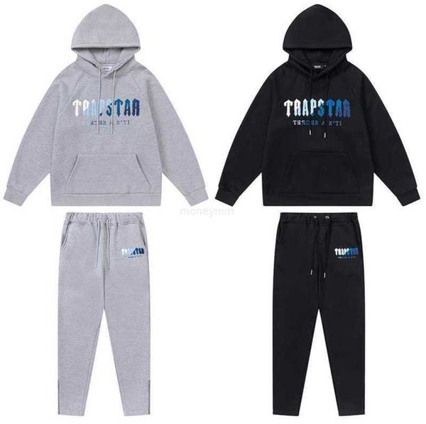 

designer clothing mens sweatshirts tracksuits hoodies trapstar street trend brand towel embroidery letter ins womens loose sports casual sui, Black