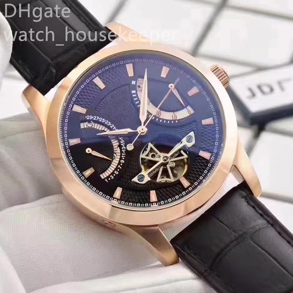 

designer men's automatic mechanical watch 40mm hollow stainless steel leather chain glow waterproof classic fashion watch, Slivery;brown