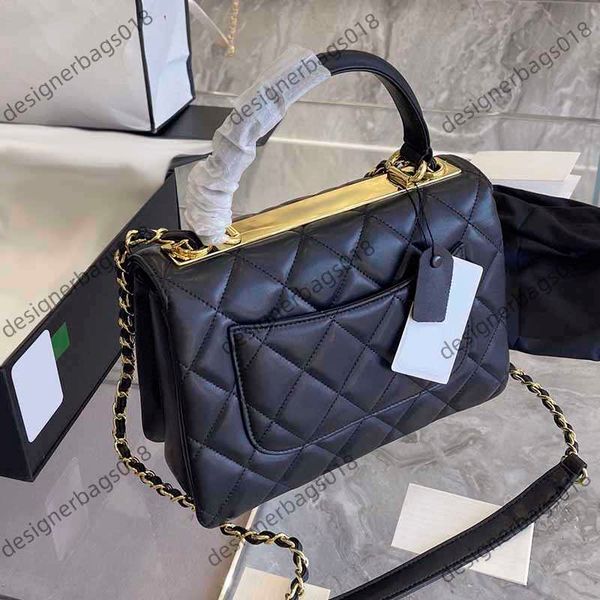 

25cm flap mini ladies designer bags solid color sheepskin shoulder bag metallic sequins classic handbags handle chains crossbody purses