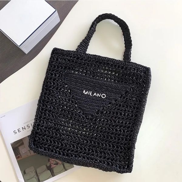 

beach bag raffia tote bags luxurys handbags women luxury crossbody purses designer bag woman handbag summer straw shopping shoulder totes dh