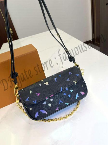 

autumn winter 7a fashion bag chain wallet ivy bag women's tote wallet men's designer shoulder bag leather travel clutch flap messe