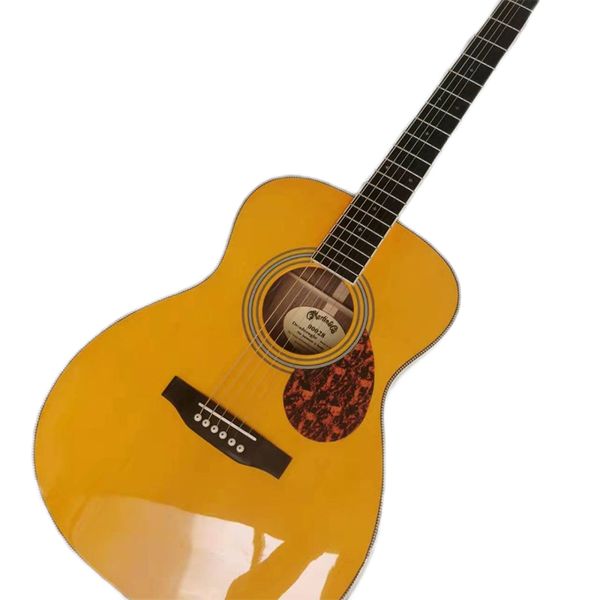 

2023 guitar om42 side yellow 40 inch ballad fingerstyle guitar wooden guitar with pickup fisherman