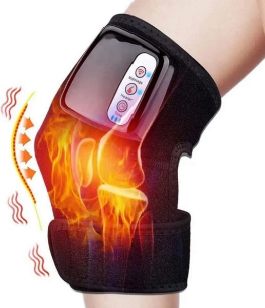 

electric heating knee massager far infrared elbow joint physiotherapy vibration pad knee massager