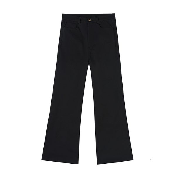 

men s pants slightly la pure color pants 230707, Black