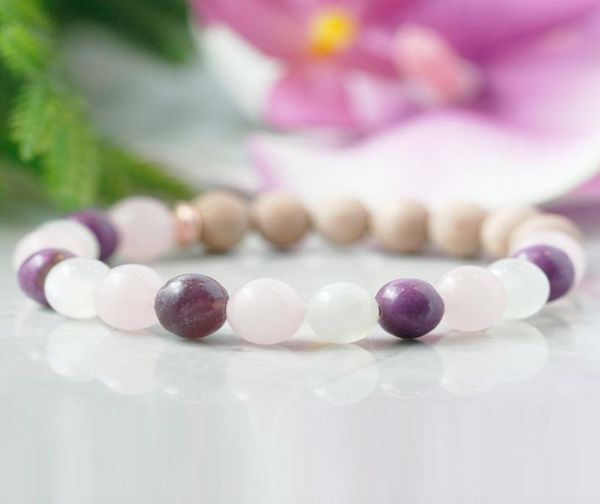 

mg1098 new design grief and loss bracelet healing crystals emotional healing bracelet vintage design anxiety energy protection bra6028700, Black