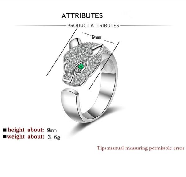 

leopard head ring fashion leopard head diamond rings animal head ring creative rose gold and silver jewelry band rings5281095