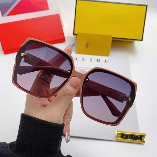 

designer fe sunglasses for men and women fashion luxury brand uv protection polarized glasses women's large frame trend outdoor beach p, White;black