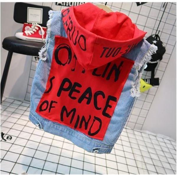 

waistcoat spring autumn sleeveless animal style boys girls outerwear kids denim vest coats fashion children hooded coat 230707, Camo