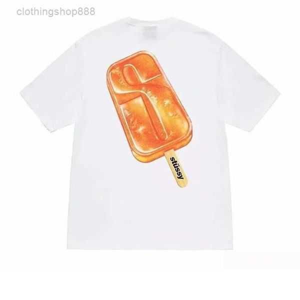 

stussys shirt ice cream niche trendy summer cotton loose fitting men's couple sleeved for n6vl 0saz tqt9 yazx, White;black