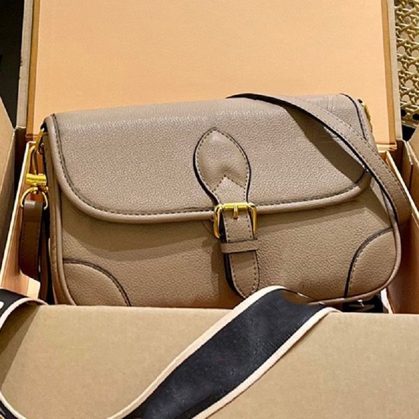 

m45985 shoulder bags diane satchel bag with logo jacquard cross-body strap embossed leather cream full black shoulder bags classic vintage c