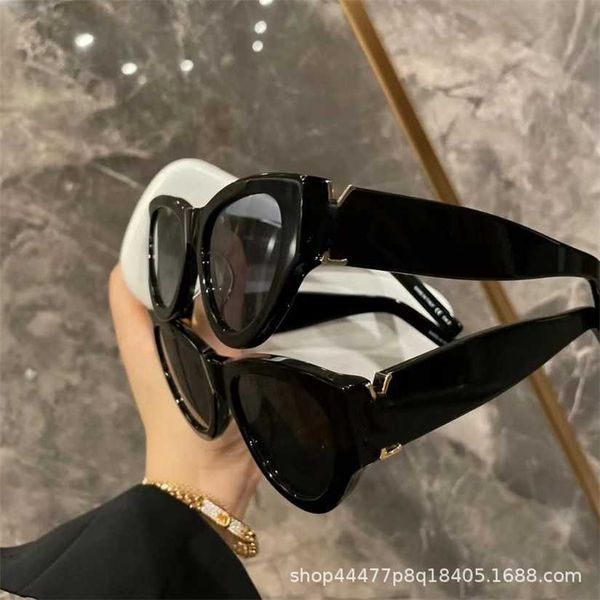 

2023 new ins net red same style cat eye sunglasses women sunglasses fashion m94, White;black