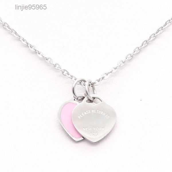 

necklace designer jewelry necklaces chain chains link luxury jewellery heart pendant custom love pendants women womens stainless steel valen, Silver