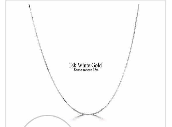 

fast genuine 18k white gold yellow gold women039s chain necklace7298981, Silver