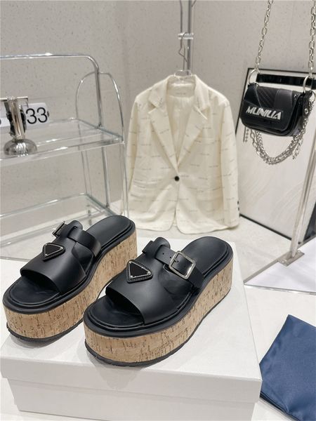 

designer luxury women's black leather strappy espadrille platform sandal sandals shoes with box