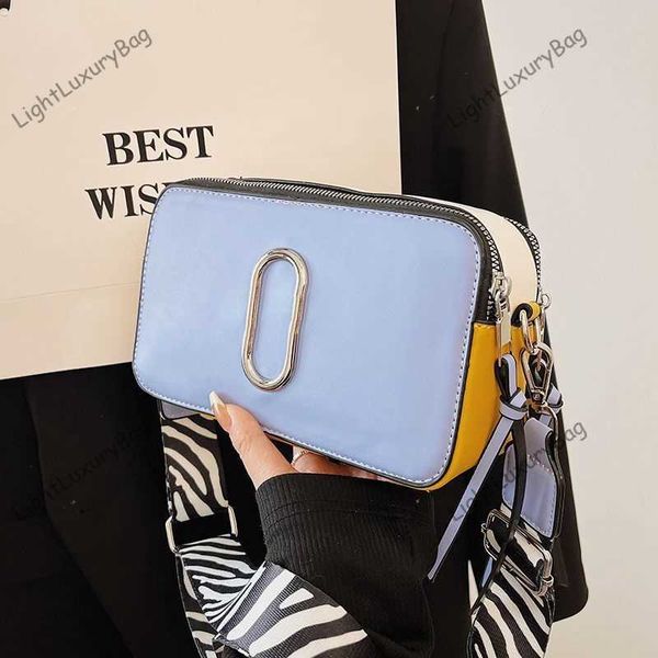

designer m brand camera bag j shoulder crossbody bags with zebra stripe wide shoulder strap fashion women leather luxury tote classic female