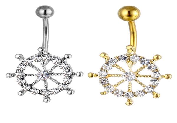 

d0686 rudder belly navel stud mix colors01234567898570376, Silver
