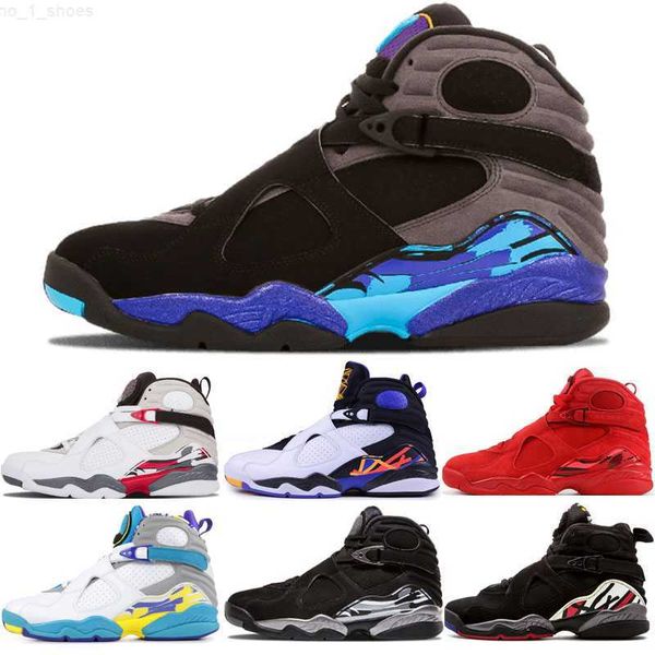 

8 basketball shoes mens 8s playoff aqua black three peat valentines day chrome countdown pack men sports outdoor trainer shoes