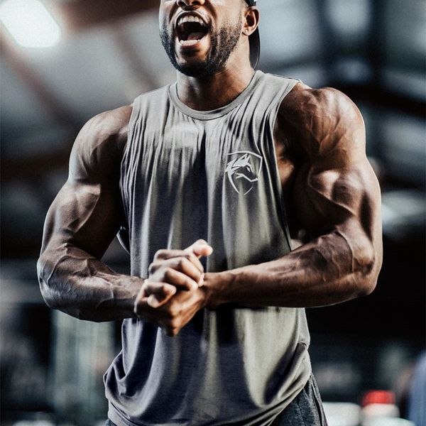 

men' tank men tank gym clothing men crop vest men bodybuilding muscle shirt singlet men 230710, White;black