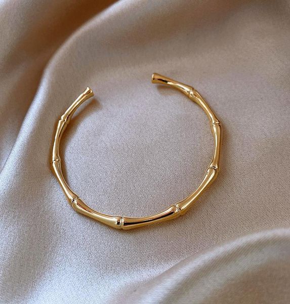 

bangle 14k goldplated fashion slub open bracelet personality for women bridesmaid jewelry4136460, Black