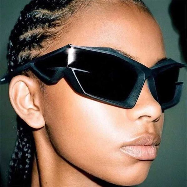 

sunglasses 2023 new p family's future science and technology men's ins net red same concave shape 3d sunglasses women gv40049, White;black