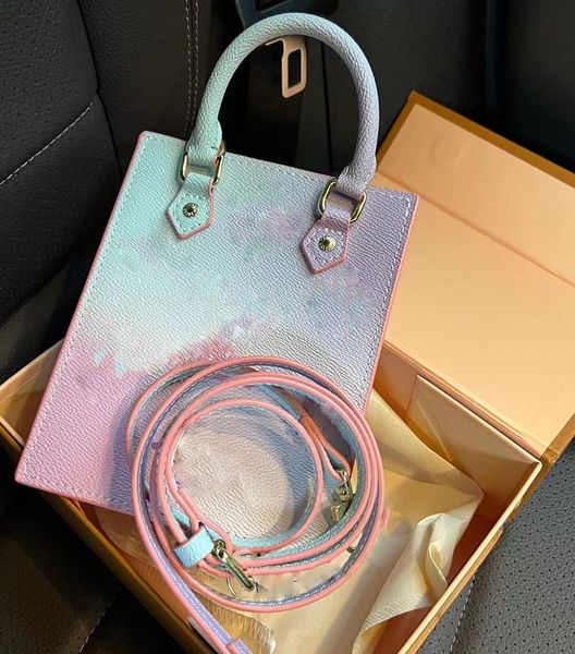 

designer tote bag luxurys handbags shopping bags gradient color onthego designer crossbody bag shoulder bag womens purses gradient embossed