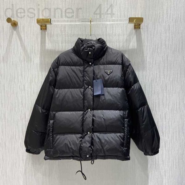 

women's down & parkas designer autumn and winter fashion sleeves can be detached two wears filled full national standard 90 white duck, Black