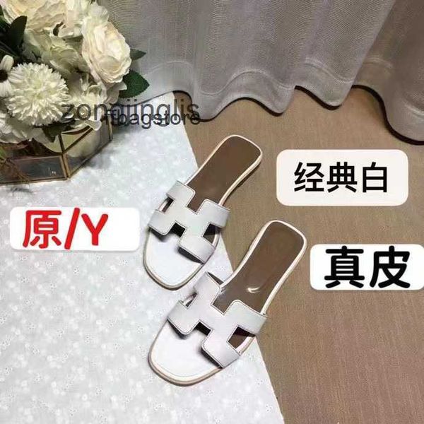 

leather flat shoes summer slippers oran her sandals slipper women heels real women's shoes beacpalm print litchi sheeps xdxk