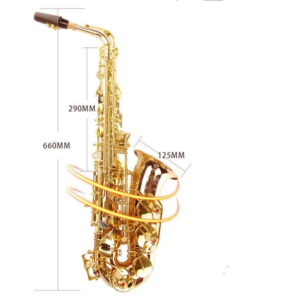 

margewate alto saxophone in e-flat phosphor bronze body mas-700 for beginners
