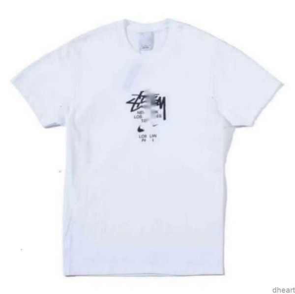 

designer luxury fashion brand stussys classic mens and womens t shirt dice pattern printed alphabet summer high street trend tee 4zwy, White;black