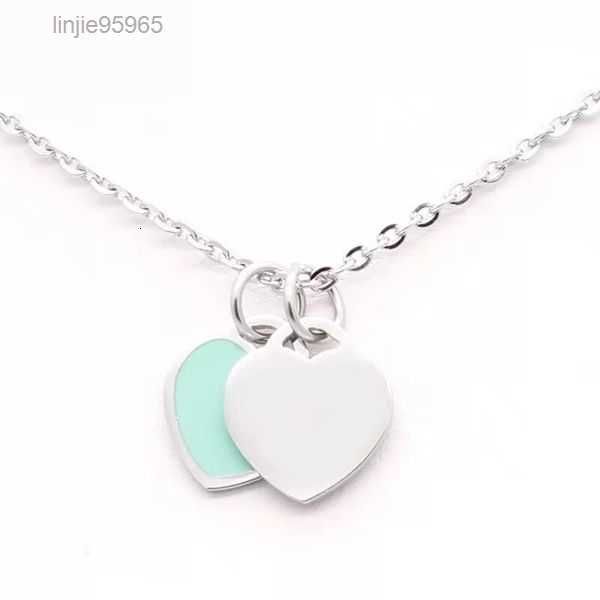 

fashion love heart designer necklace luxury jewelry stainless steel christmas plated dainty silver chain 19mm pendant necklaces designers wo