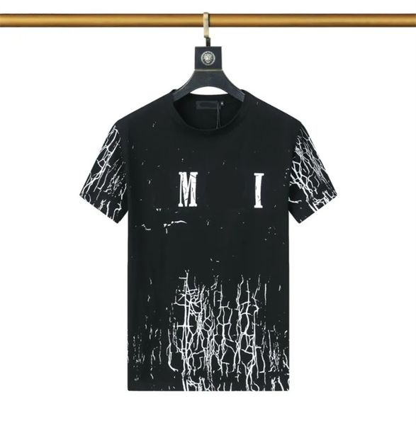 

2023 new men's clothing short-sleeved t-shirts combine elegance and casual style. crafted from white cotton jersey assorted colors 07, White;black