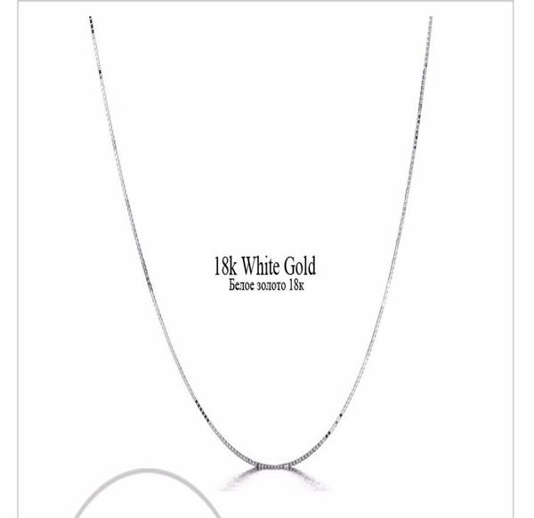 

fast genuine 18k white gold yellow gold women039s chain necklace3842259, Silver