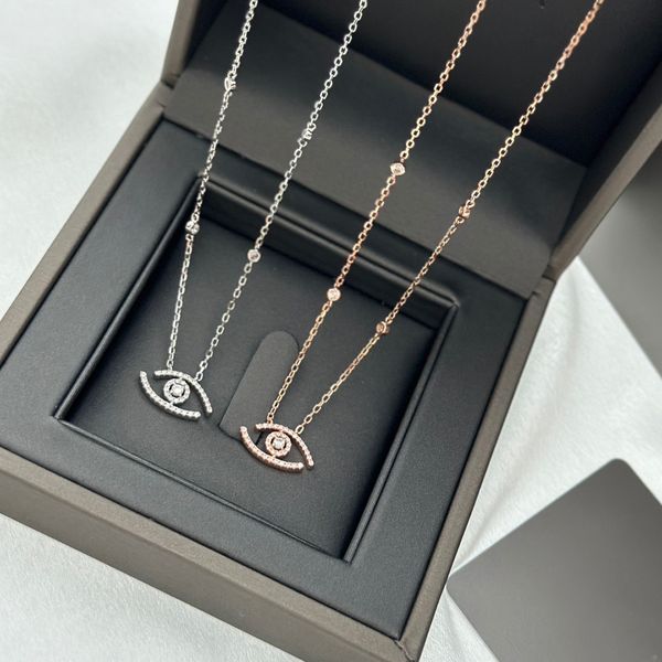 

pendant necklace for women fashion branded eye pattern gold silver rose gold color ladies necklaces gift
