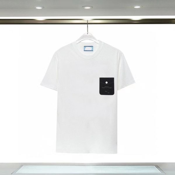 

mens praaa designer t shirt summer streetwear short sleeve with letters casual breathable luxury fabric cotton man tee asian size m xxxl fas, White;black