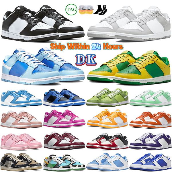 

gai low skate platform designer shoes men women casual sneaker og white black panda grey fog unc university red vintage navy triple pink fla
