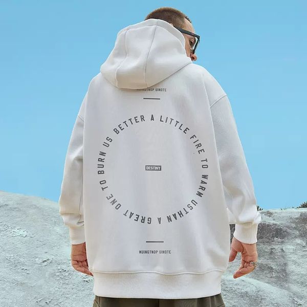 

men's hoodies sweatshirts autumn loose pullovers men women destiny letter print oversized y2k hoodie couples harajuku fashion hooded 23, Black